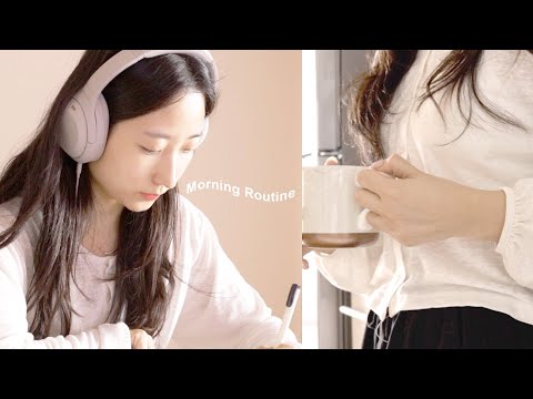 미라클모닝러의 생산적인 아침을 보내는 방법 ☀️직장인 N잡러의 주말 모닝루틴 새벽기상 브이로그 (자기계발, 동기부여) I  🎧 소니 WH-1000XM4