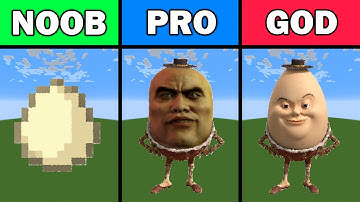 NOOB VS PRO VS HACKER Minecraft Pixel Art - Humpty Dumpty in Minecraft