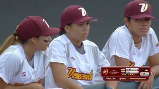 DOMINICANA vs VENEZUELA, Campeonato Mundial de Béisbol Femenino, Viera, FL 2018 screenshot 2