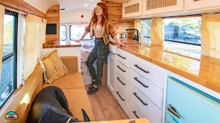 She Builds School Busses To Tiny Homes - Full Tour