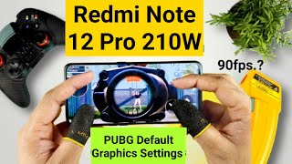 Redmi Note 12 PUBG Graphics Settings in Dimensity 1080 