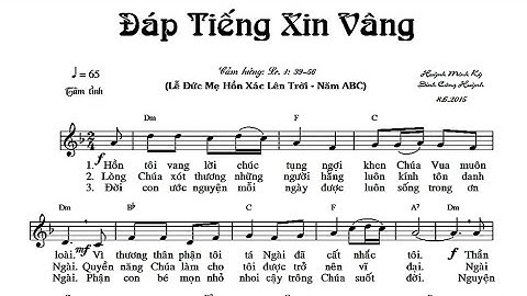 Đáp Tiếng Xin Vâng || Huỳnh Minh Kỳ - Đinh Công Huỳnh ( Hiệp Lễ Đức Mẹ Hồn Xác Lên Trời )
