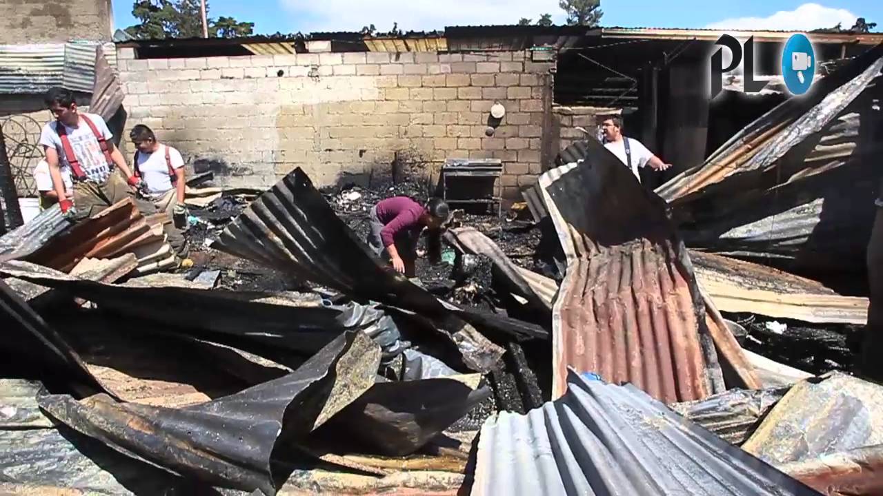 Incendio consume viviendas en zona 10 de Mixco - YouTube