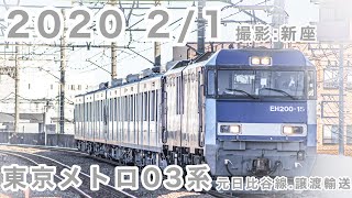東京メトロ日比谷線03系譲渡輸送