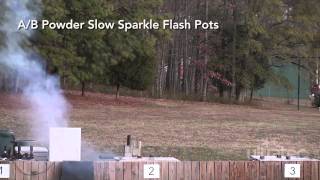 A/B Powder Slow Sparkle Flash Pots