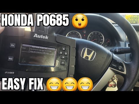 P0685 Honda Accord 진단 메인 릴레이 Ecm 퓨즈 배선 문제 해결 방법 2012 2011 2010 2009 2008