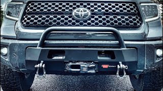 Warn Winch and Bumper for the Toyota Tundra  Zeon 12s  Overland Rig Build Update