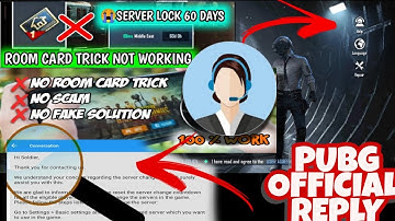 Fix PUBG Server without Room Card | Pubg server change | pubg server freeze hack