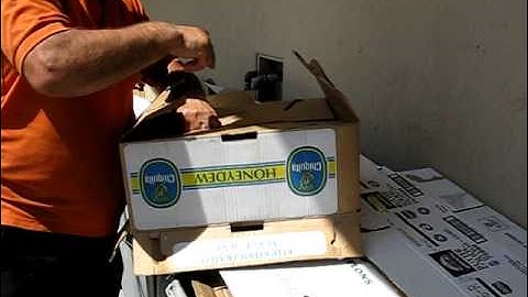 Recycling cardboard boxes