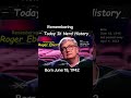 Remembering Roger Ebert, born June 18, 1942 and passed away April 4, 2013.