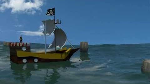 3D Pirate Ship 3ds max first 3d attempt