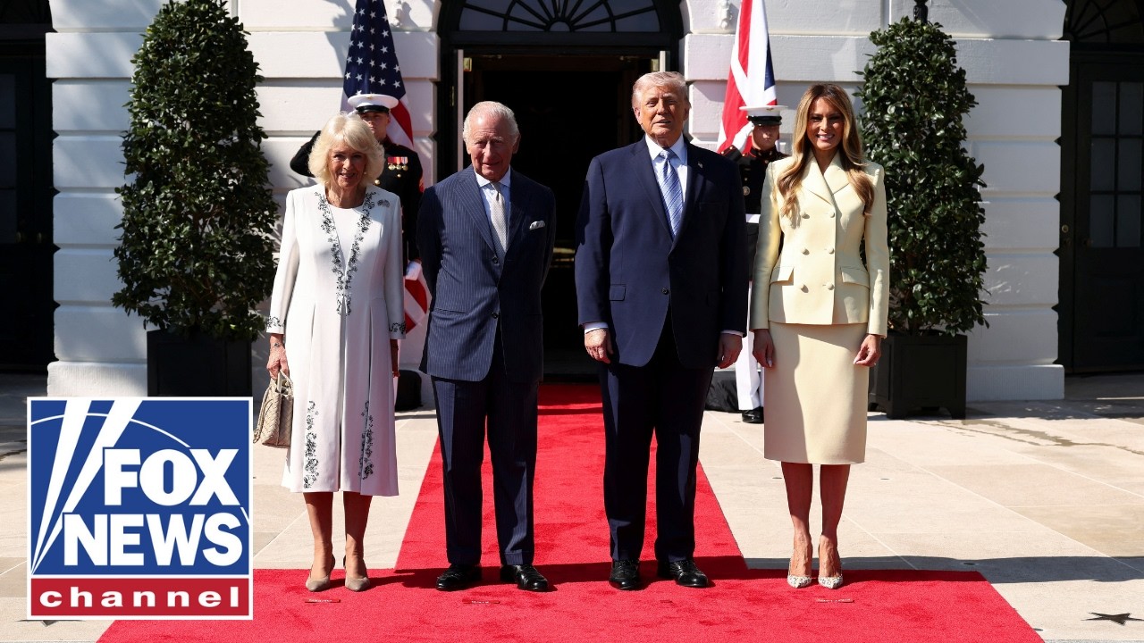 Trump, first lady welcome King Charles III, Queen Camilla to White House