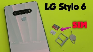 LG Stylo 6 How to insert and remove SIM / SD card