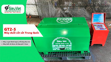 Máy duỗi cắt sắt GT2-5 (Điện tử) - Test khả năng duỗi sắt 2,5mm