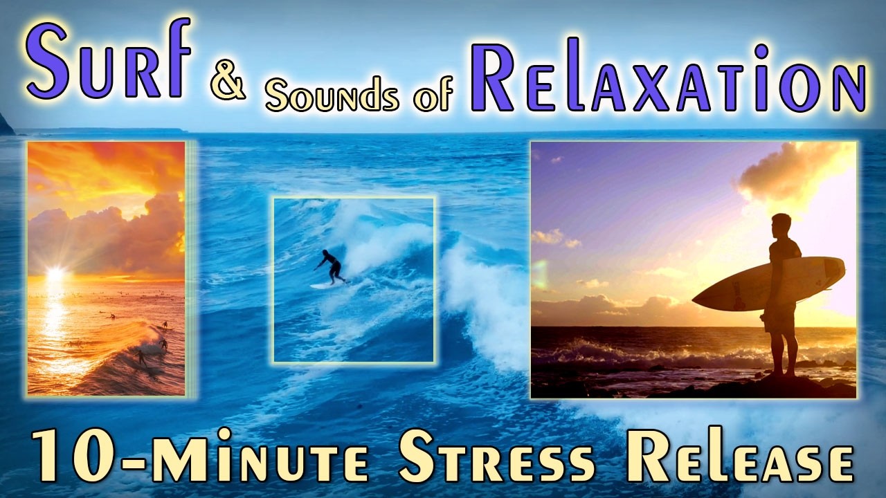 Surf & Sand: Stunning Beach Scenery with Relaxing Music & Motivational Quotes