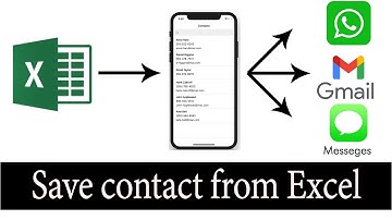 Save multiple contact to phone by Excel, #EcxelTricks