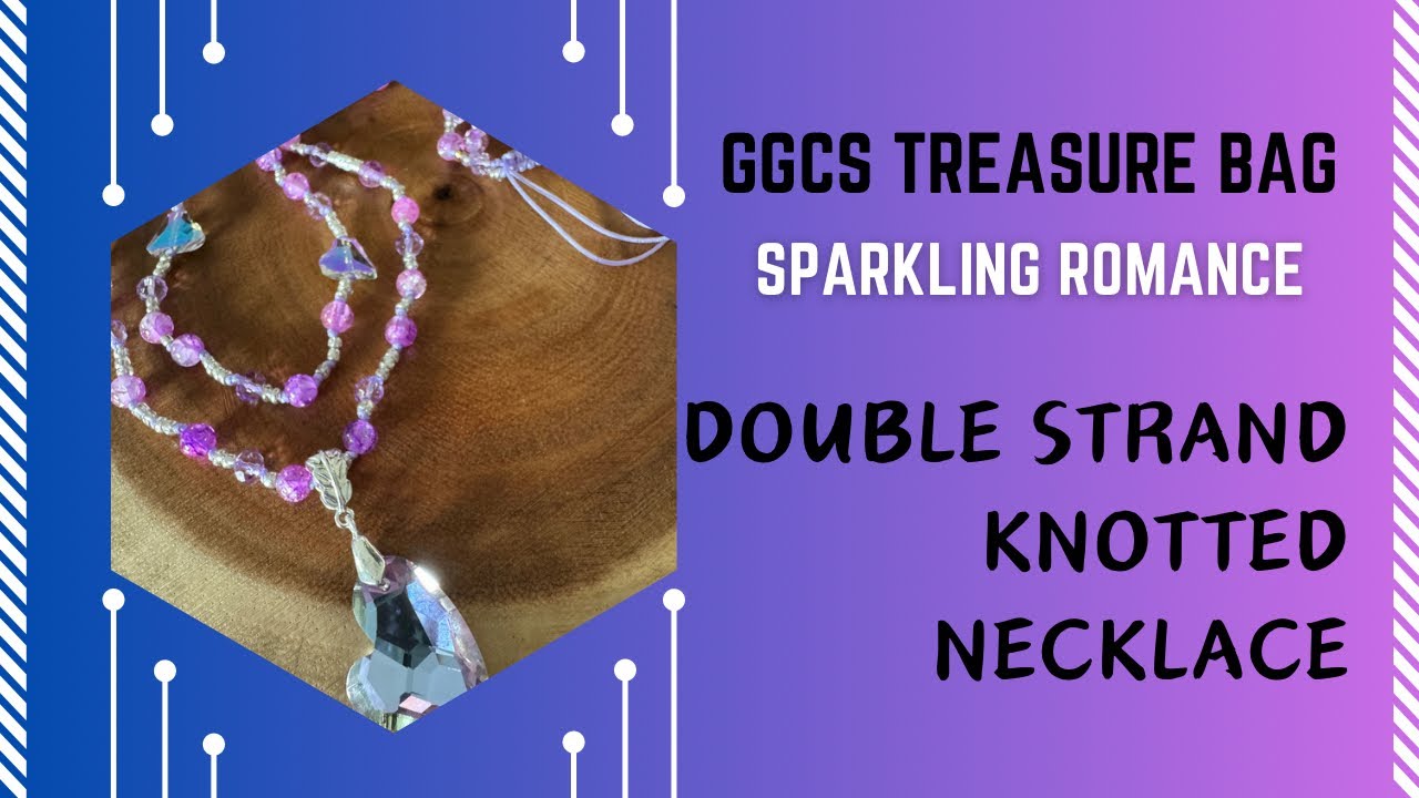 Double strand Knotted Necklace with Adjustable Sliding Closure Ggc's