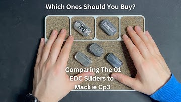 Comparing The 01 EDC Sliders to Mackie Cp3