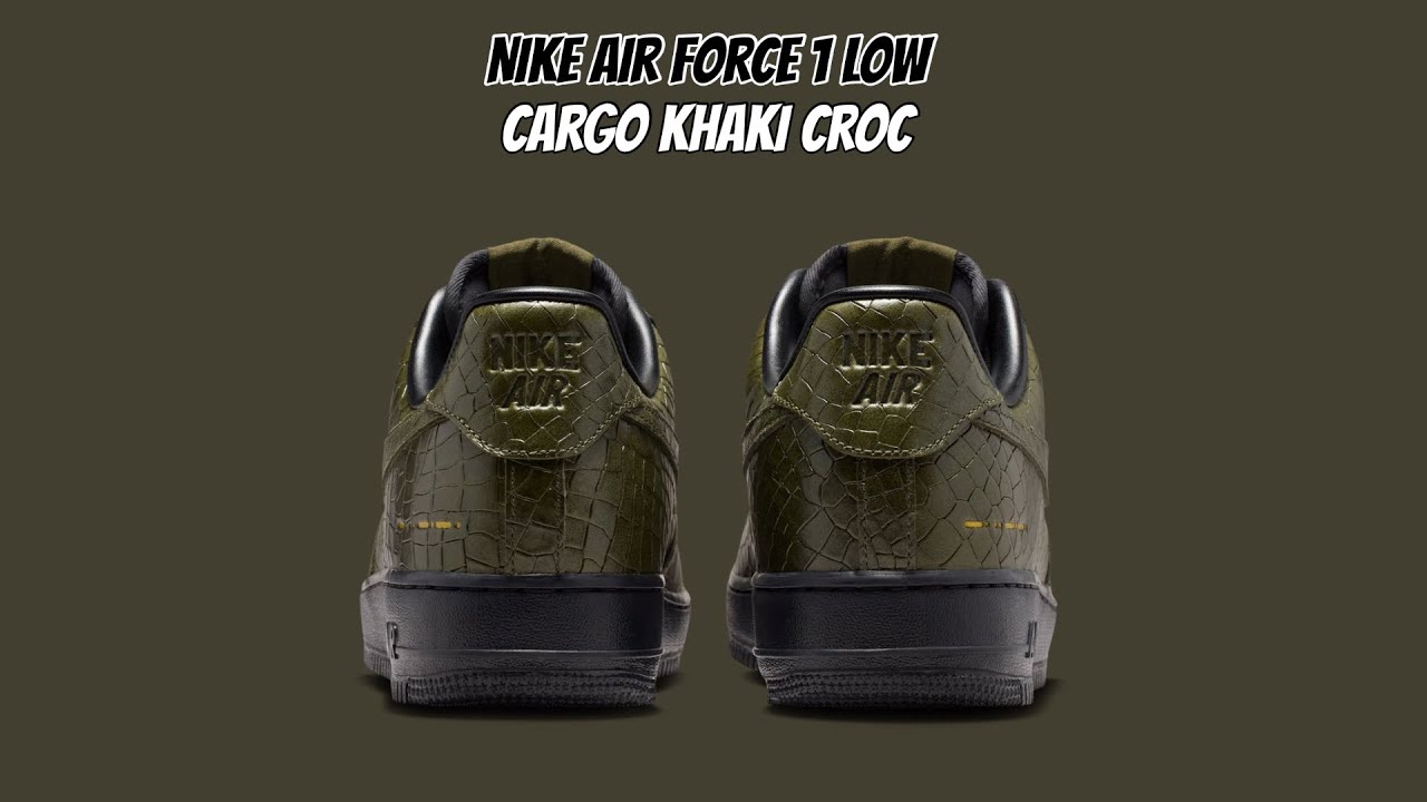 Nike Air Force 1 Low Cargo Khaki Croc