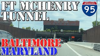 Fort McHenry Tunnel - Underwater - Baltimore - Maryland - 4K Infrastructure Drive