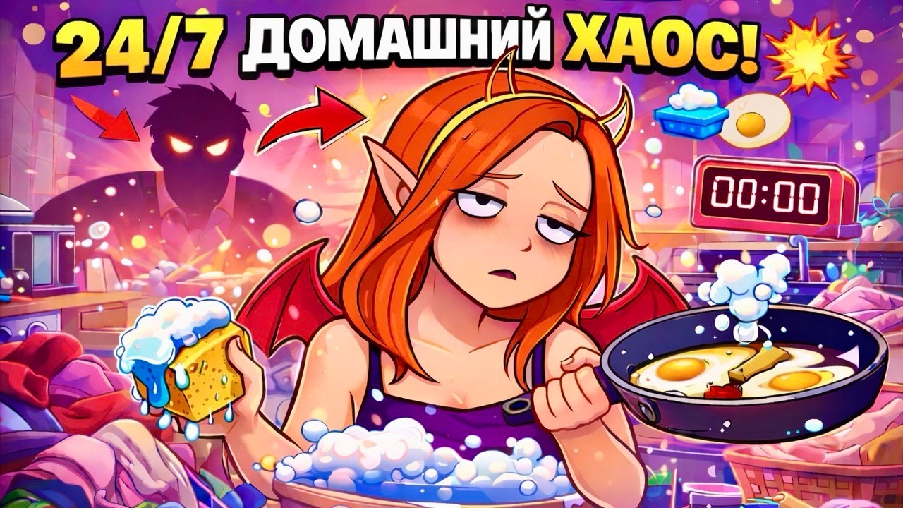 24/7 ДОМАШНИЙ ХАОС | Woman Simulator Demo