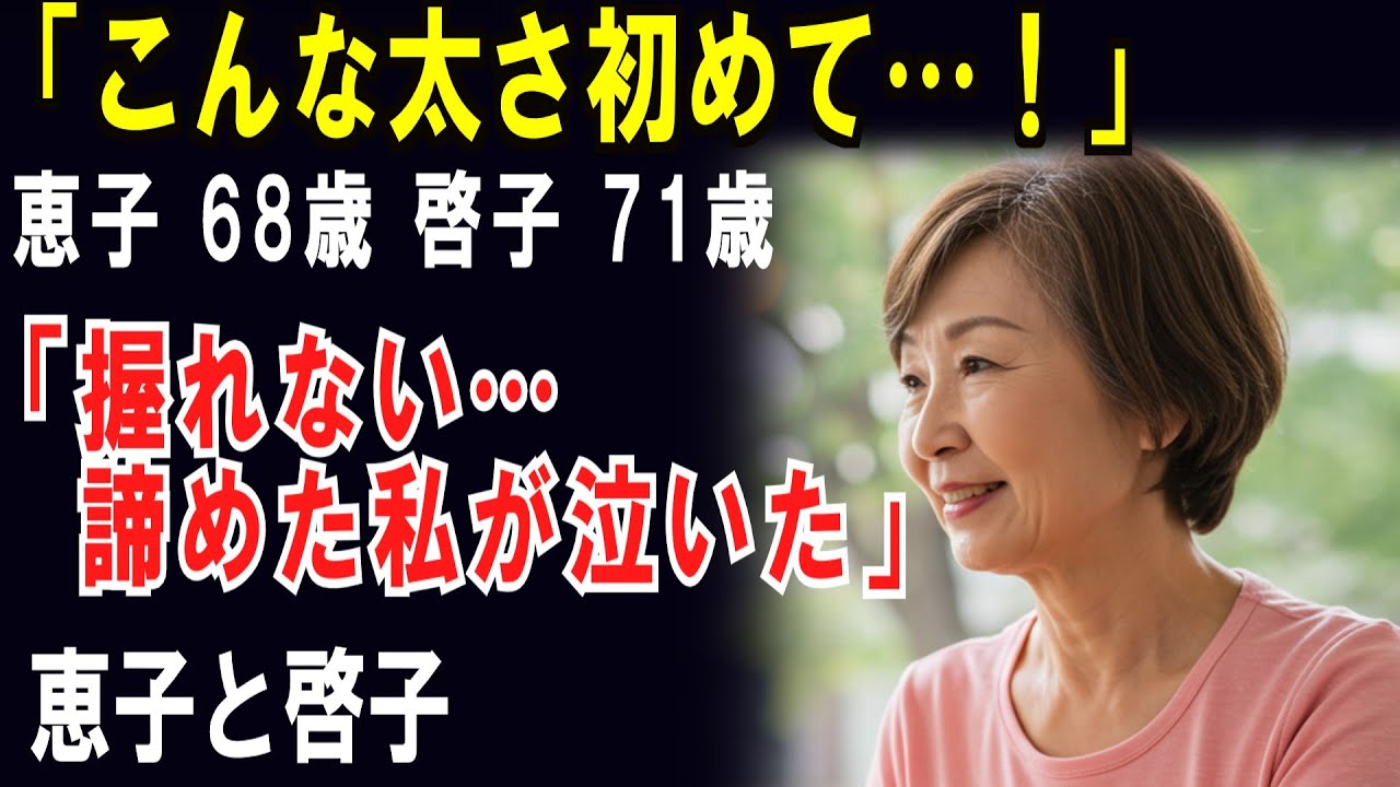 【シニア恋愛】68歳女性が手にした