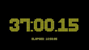 48 minutes and 0 seconds countdown timer with 2 fractional digits accuracy