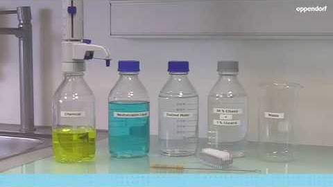 How to clean the Varispenser® 2(x) bottle-top dispenser for chemical exchange, storage or shipping