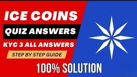 Ice Network Mining App KYC Step 3 | Ice Network mining App Quiz answer | Ice mining quiz answer