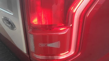 2015 Ford F-150 integrated tail light blind spot radar