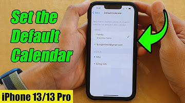iPhone 13/13 Pro: How to Set the Default Calendar