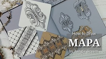How to Draw Zentangle  Pattern `MAPA