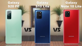 Samsung Galaxy S20 FE vs Samsung Galaxy S10 Lite vs Samsung Galaxy Note 10  Lite - YouTube