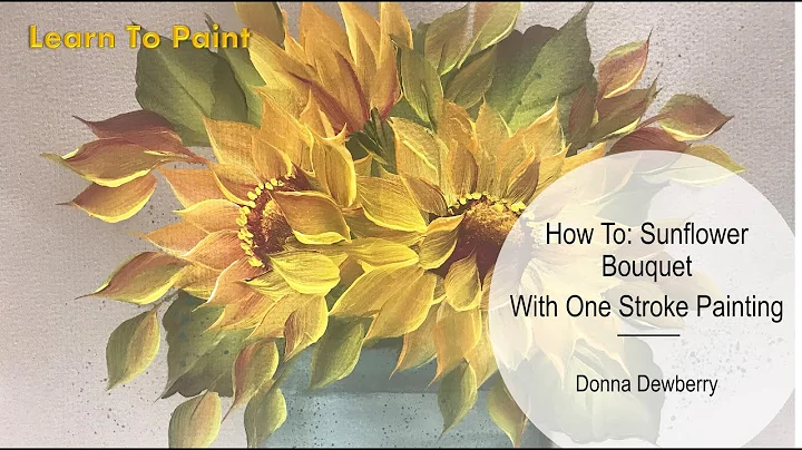 Learn to Paint - Relax and Paint With Donna: Sunfl...