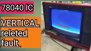 CRT TV VERTICAL SECTION PRABLM