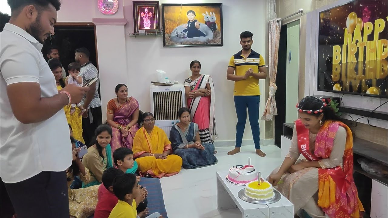 पुजाचं birthday celebration 🎉🥳 सर्वांचं भरभरून प्रेम आणि आशिर्वाद 😘