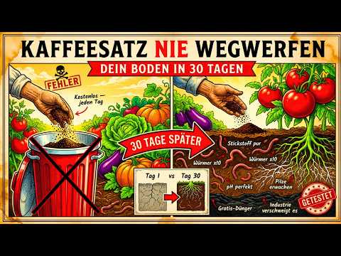 Wirf Kaffeesatz nie in den Müll — das passiert mit deinem Boden nach 30 Tagen