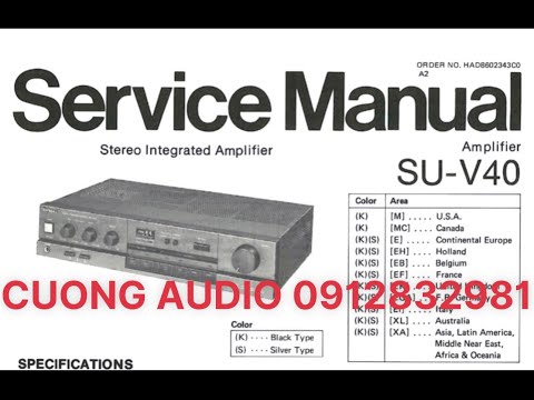 Video Technics SU-V40 Stereo Integrated Amplifier (1986-87)... - youtube