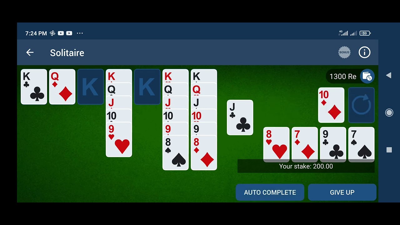 solitaire #1xbet - YouTube