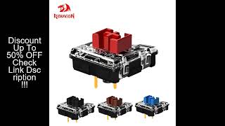 REDRAGON SMD RGB MX Low Profile 5.5 switch 3Pin Clicky Linear Tactile silent Mechanical keyboard red
