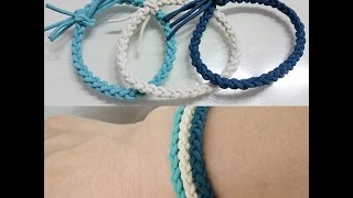 طريقة صنع السوار بالكروشيه how to croch bracelet