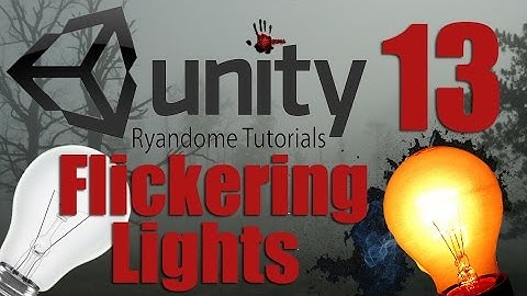 Flickering Lights. How to make a Horror game 13 Unity 3D.
