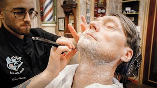 💈 Part 2 at NYC Barber Shop Museum! Hot Towel Shave