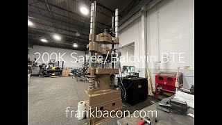 200K (1000kN) Satec/Baldwin BTE Servo Hydraulic Tensile Tester Upgraded with Hydraulic Gripping