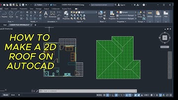 Design any 2D Roof Plan in AutoCAD from Start to Finish