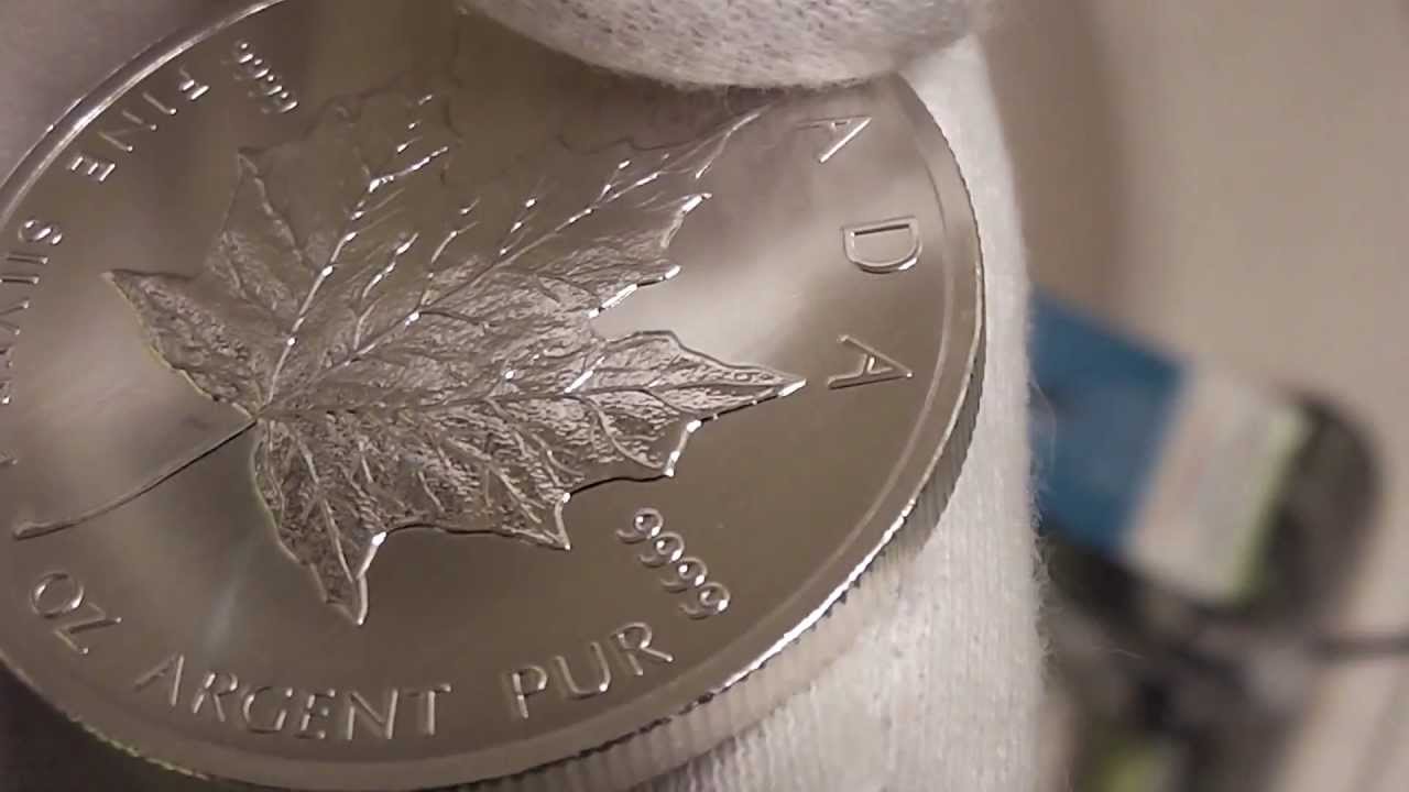 13 Royal Canadian Mint Maple Leaf 1 Ounce Silver Coin Review Youtube