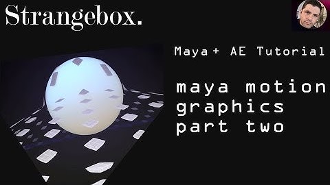 Maya and motion graphics elements Part 2