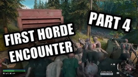 FIRST ZOMBIE HORDE!! and died immediately | Days Gone (Part 4)