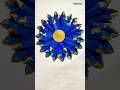 DIY Wall Decor #shorts #papercraft #flower #wallhanging #youtubeshorts #diy