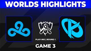 C9 vs KC Game 3 Highlights | Worlds 2026 Play-In | Cloud9 vs Karmine Corp